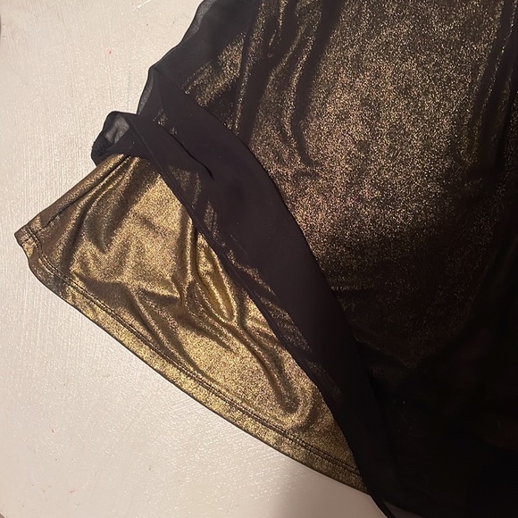 Black/gold express top size S - Picture 2 of 5